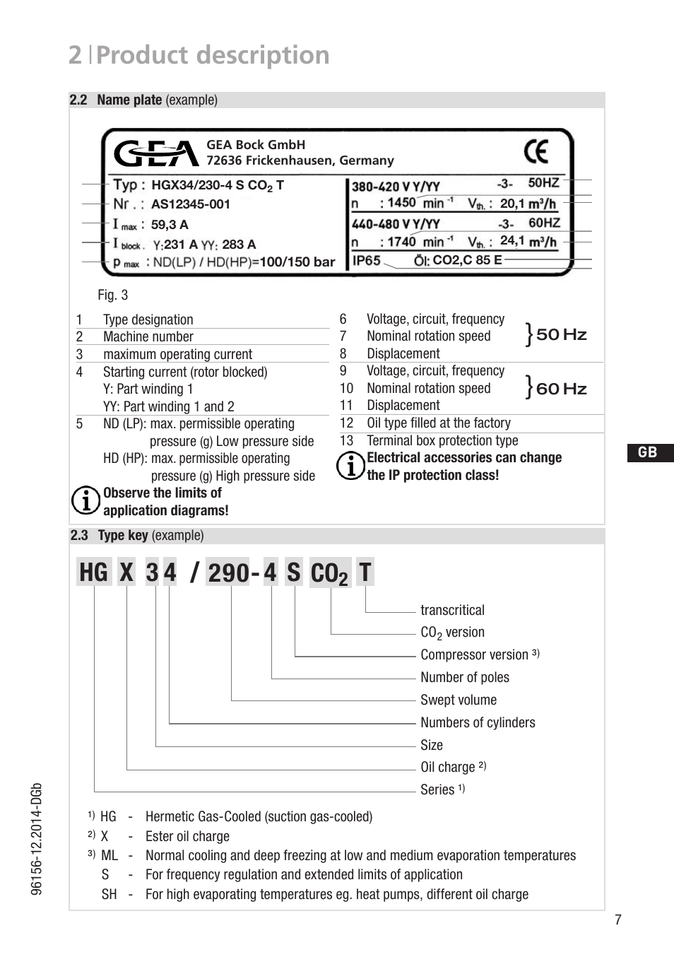 2 | product description | GEA Bock HGX34 CO2 T User Manual | Page 7 / 40