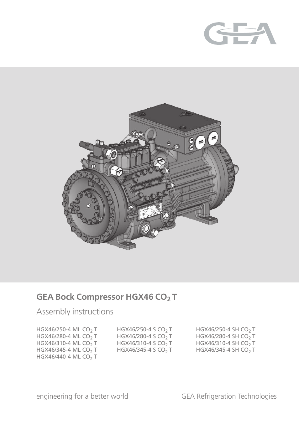 GEA Bock HGX46 CO2 T User Manual | 40 pages