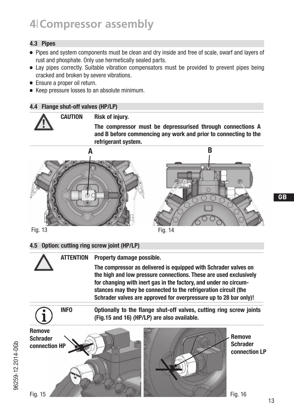 4 | compressor assembly | GEA Bock HGX46 CO2 T User Manual | Page 13 / 40