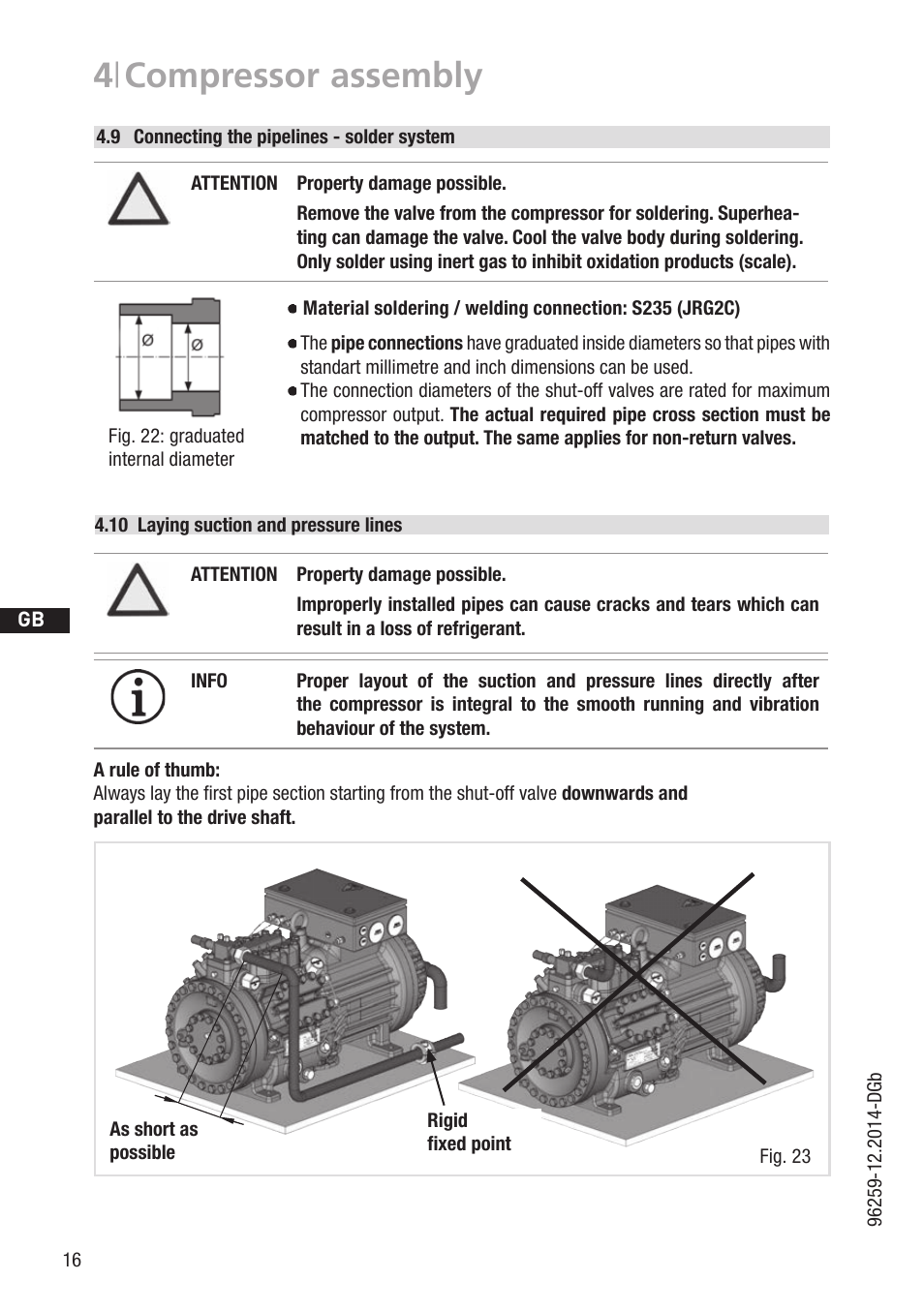 4 | compressor assembly | GEA Bock HGX46 CO2 T User Manual | Page 16 / 40