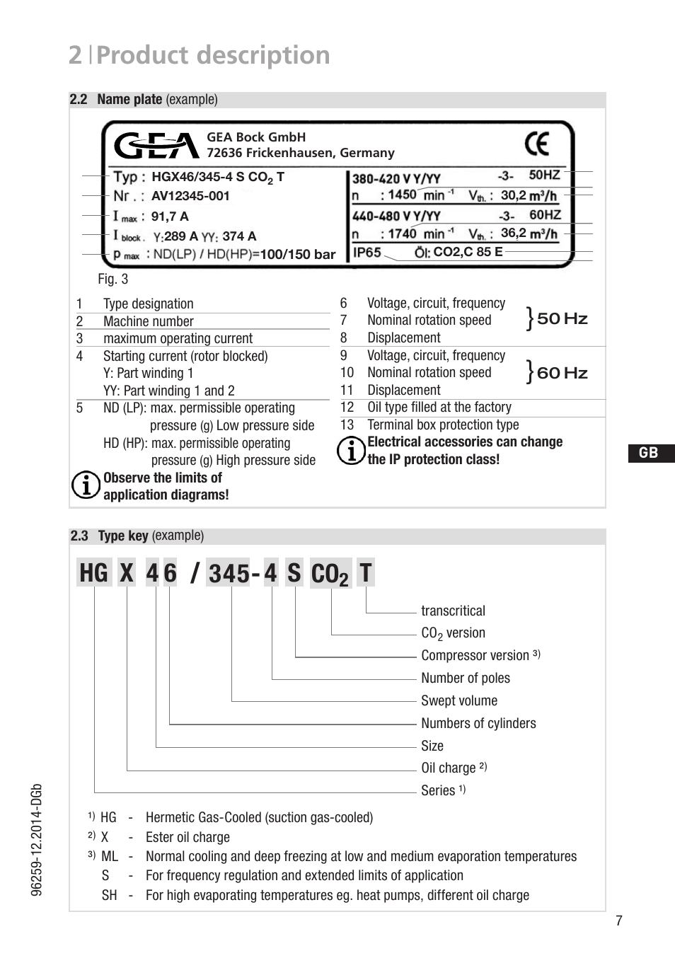 2 | product description | GEA Bock HGX46 CO2 T User Manual | Page 7 / 40