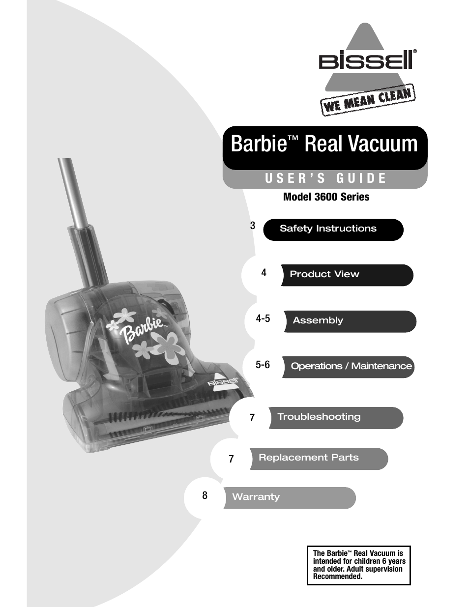 Bissell 3600 User Manual | 8 pages