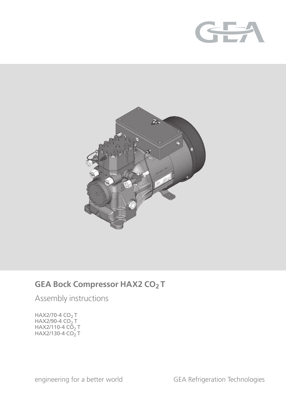 GEA Bock HAX2 CO2 T User Manual | 28 pages