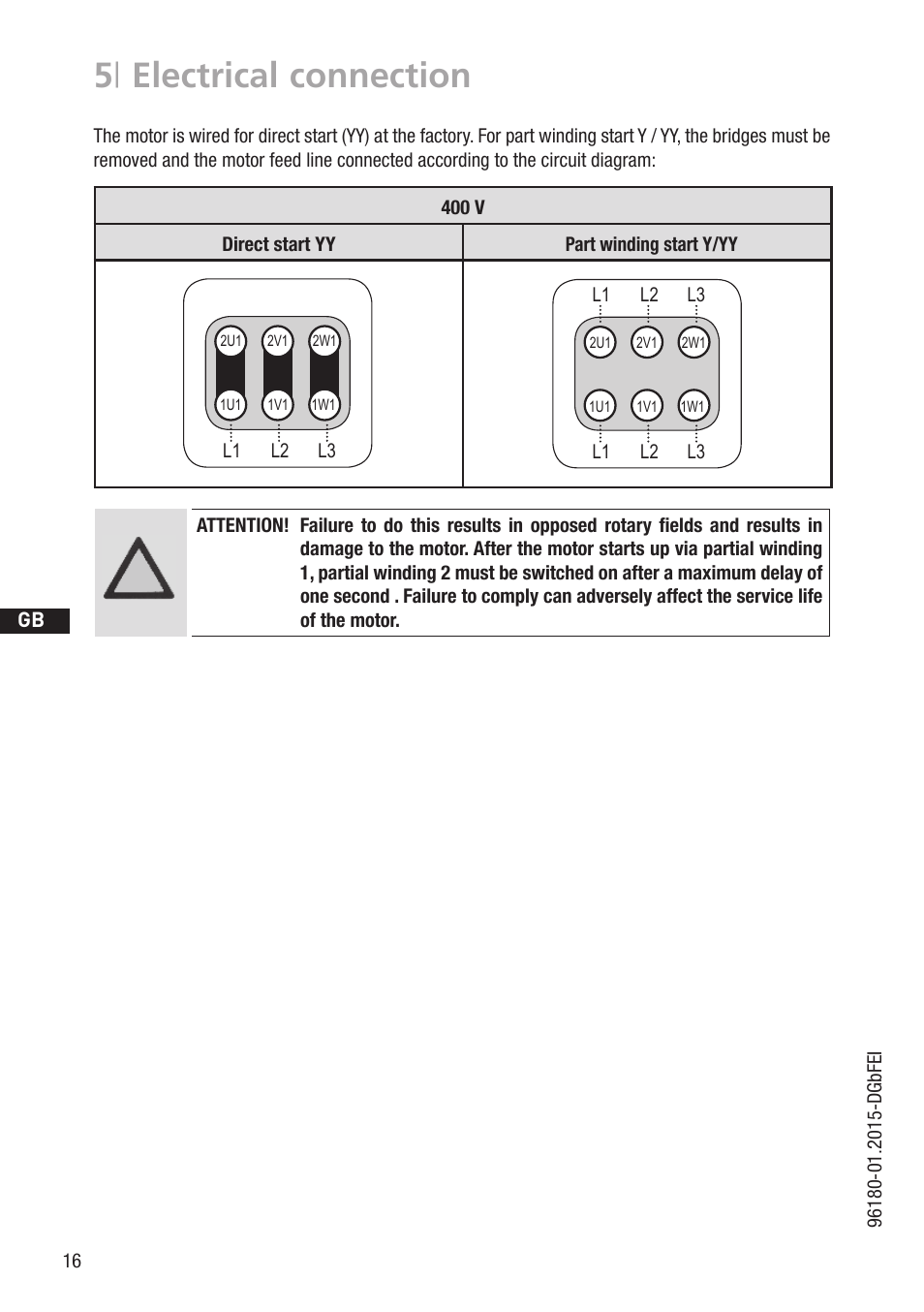 5 | electrical connection | GEA Bock HG5 R134a User Manual | Page 16 / 32