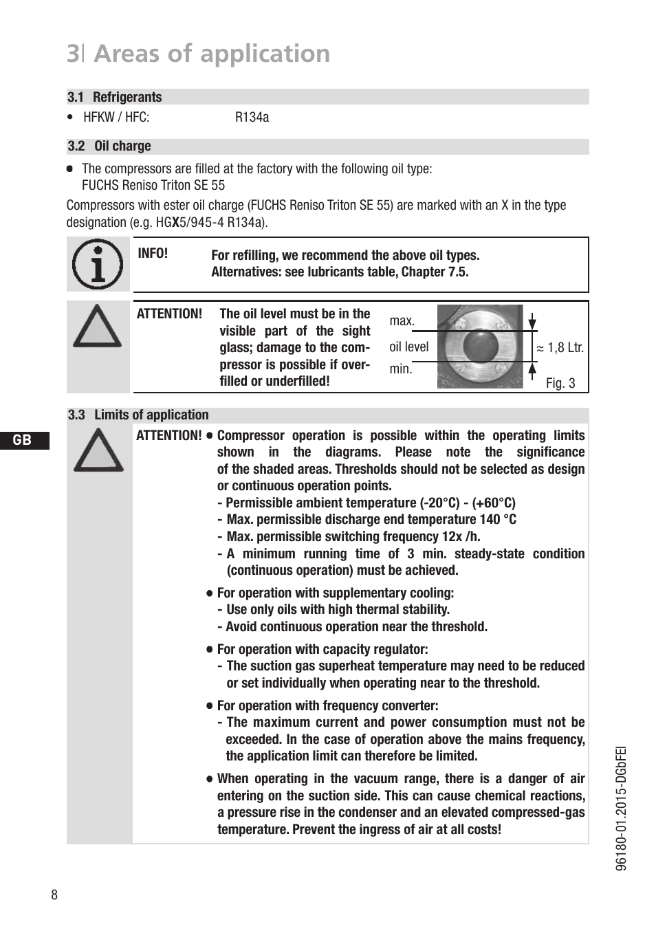 3 | areas of application | GEA Bock HG5 R134a User Manual | Page 8 / 32