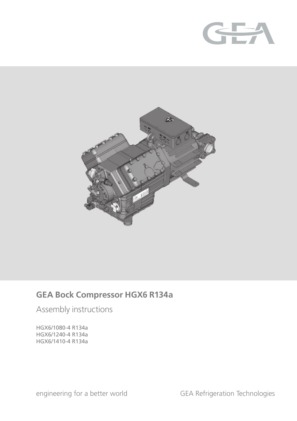 GEA Bock HG6 R134a User Manual | 32 pages