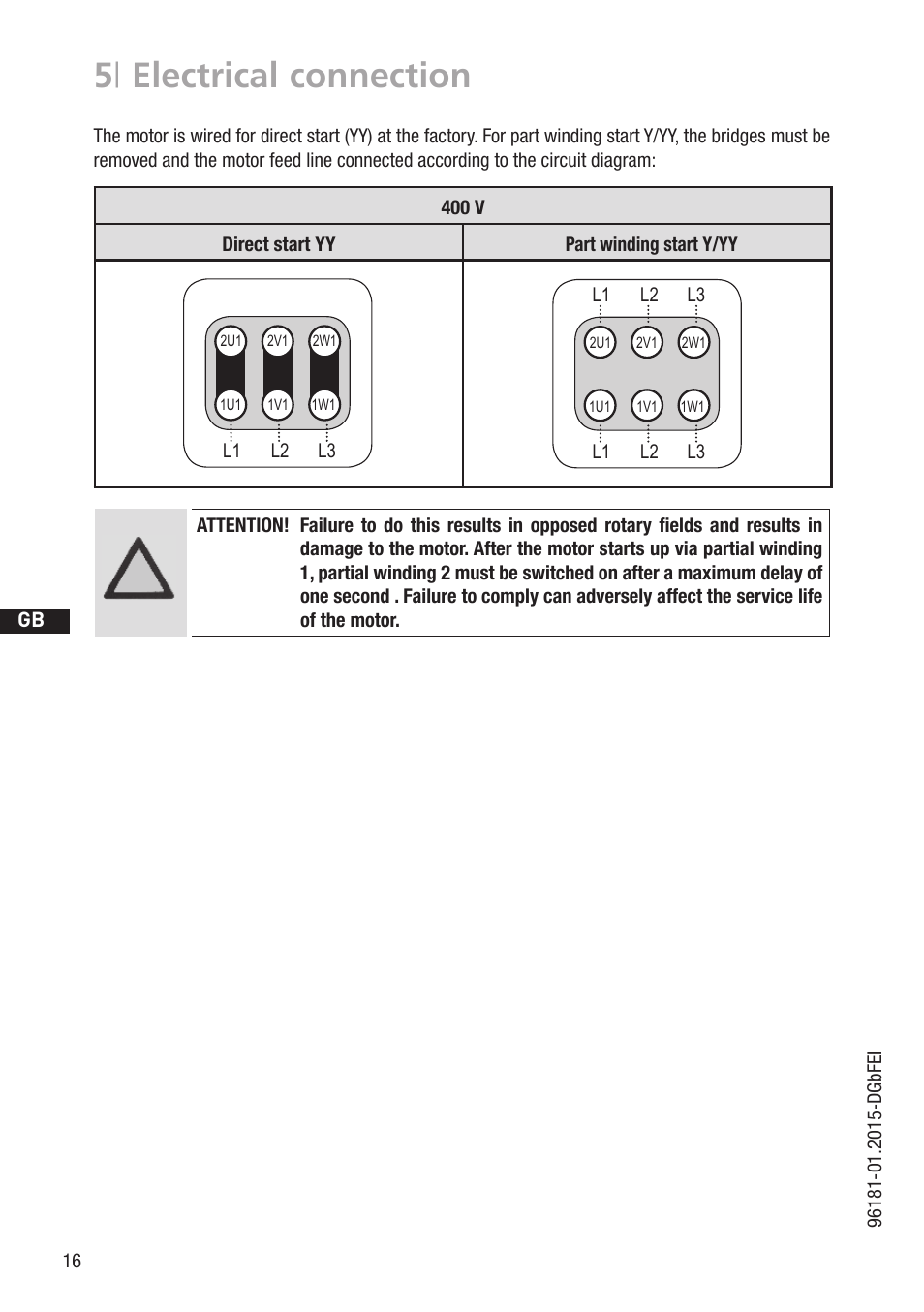 5 | electrical connection | GEA Bock HG6 R134a User Manual | Page 16 / 32
