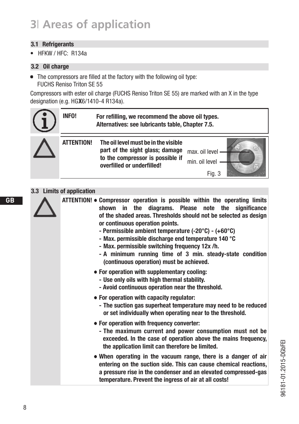 3 | areas of application | GEA Bock HG6 R134a User Manual | Page 8 / 32