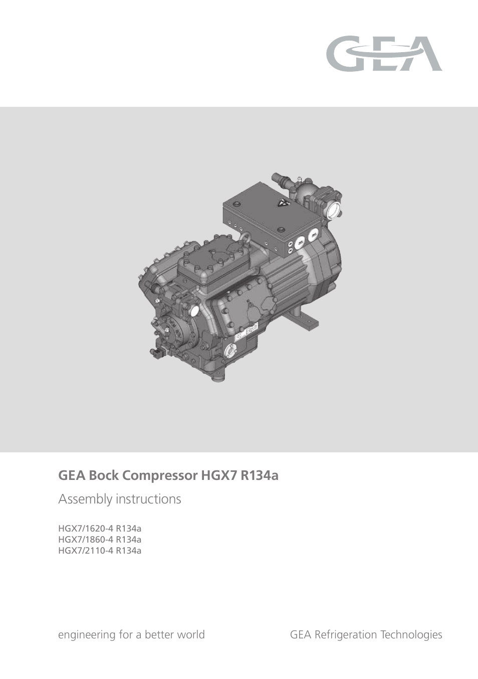 GEA Bock HG7 R134a User Manual | 32 pages