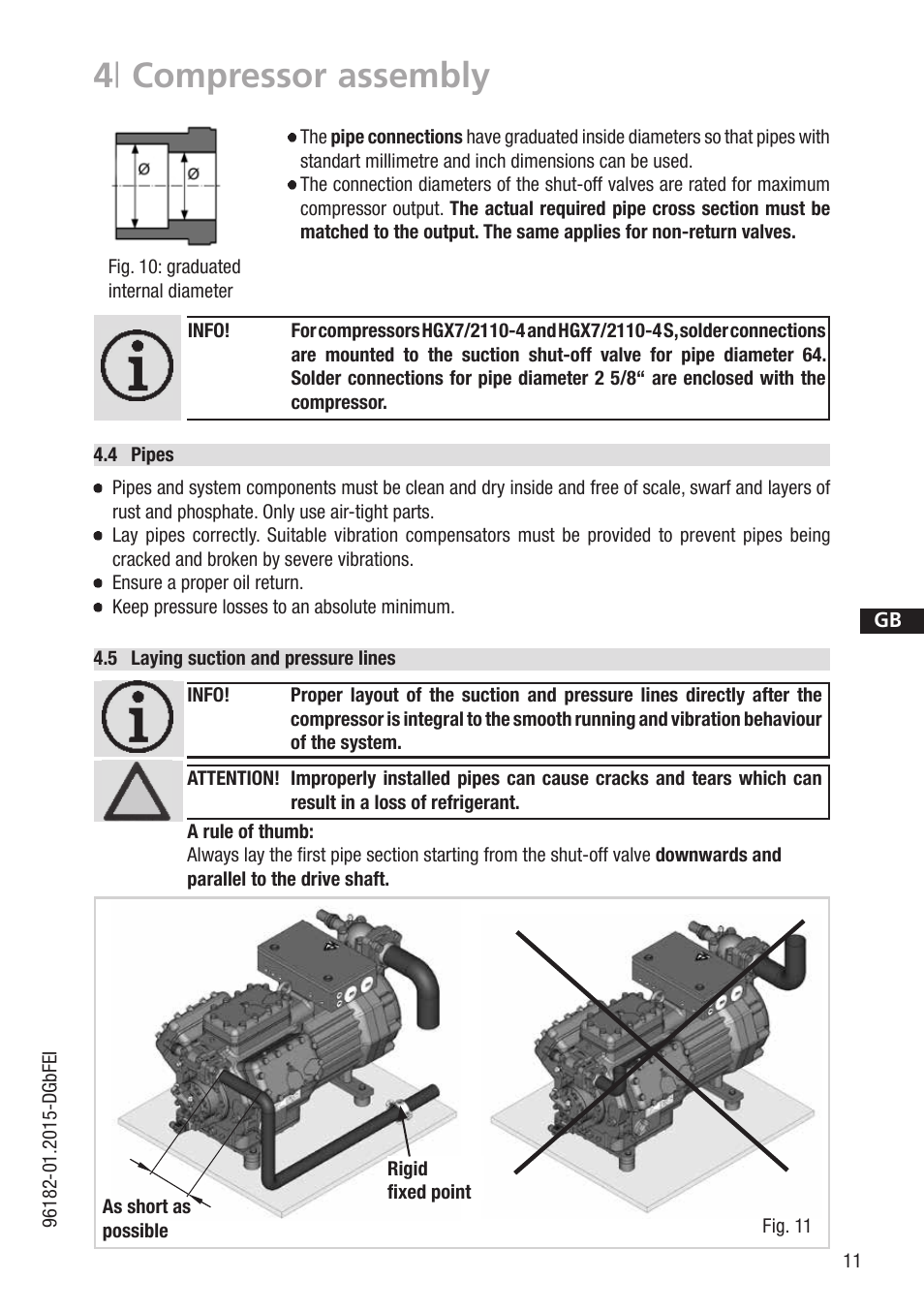 4 | compressor assembly | GEA Bock HG7 R134a User Manual | Page 11 / 32