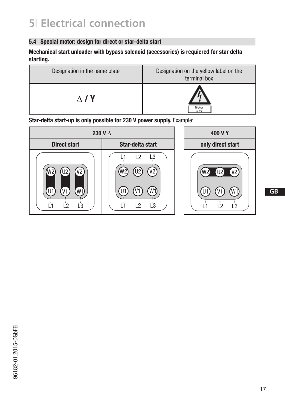5 | electrical connection | GEA Bock HG7 R134a User Manual | Page 17 / 32