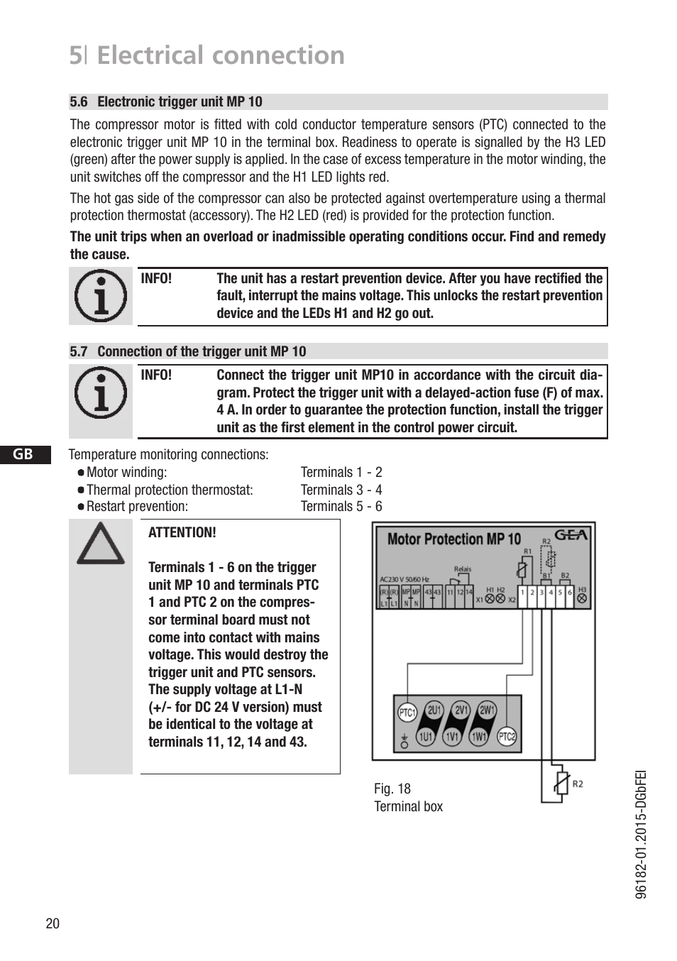 5 | electrical connection | GEA Bock HG7 R134a User Manual | Page 20 / 32