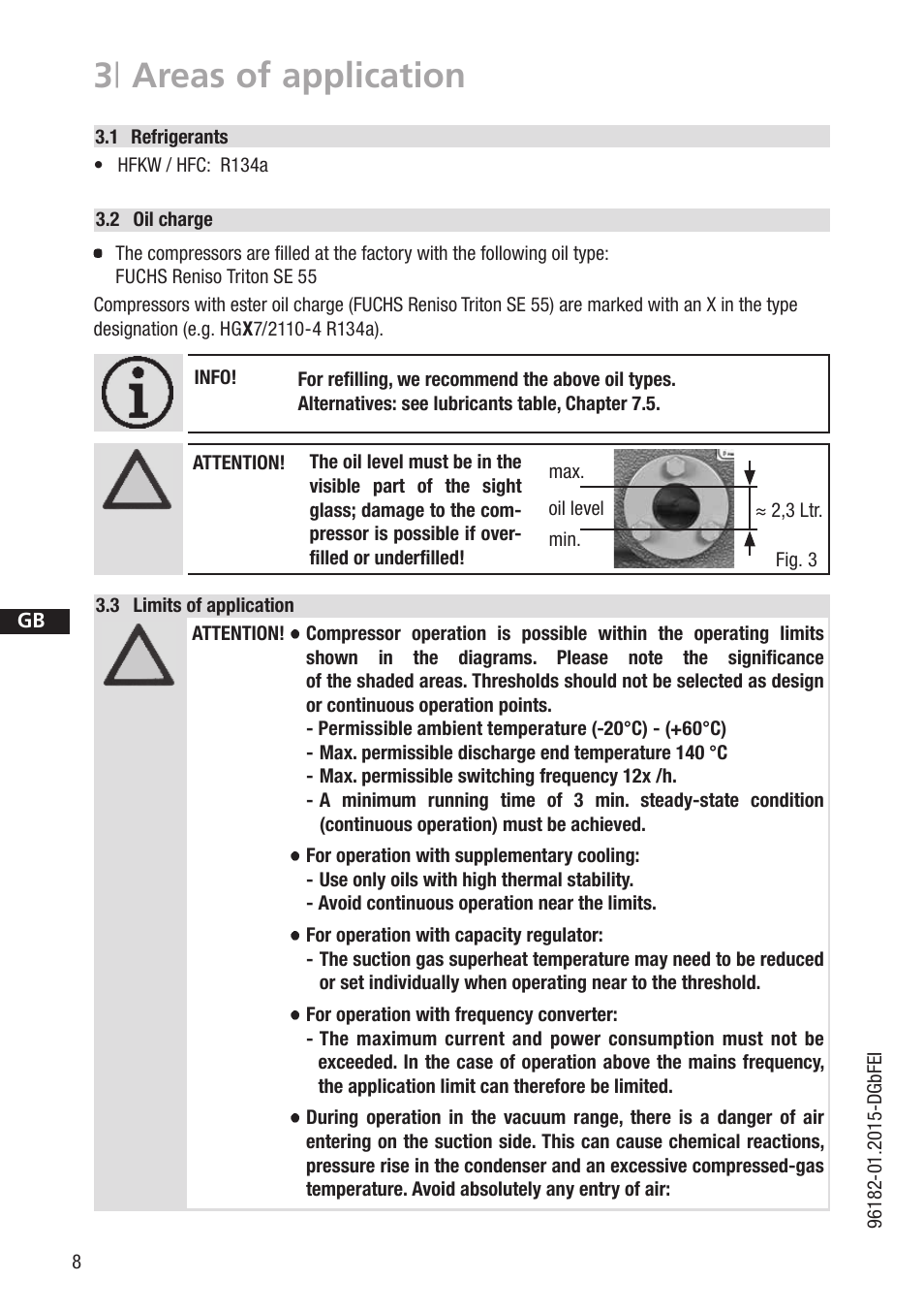 3 | areas of application | GEA Bock HG7 R134a User Manual | Page 8 / 32