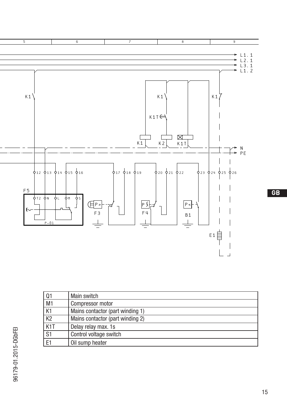 Anschluákastenverdichter, D gb f e, Bockcompressors | GEA Bock HG4 R134a User Manual | Page 15 / 32