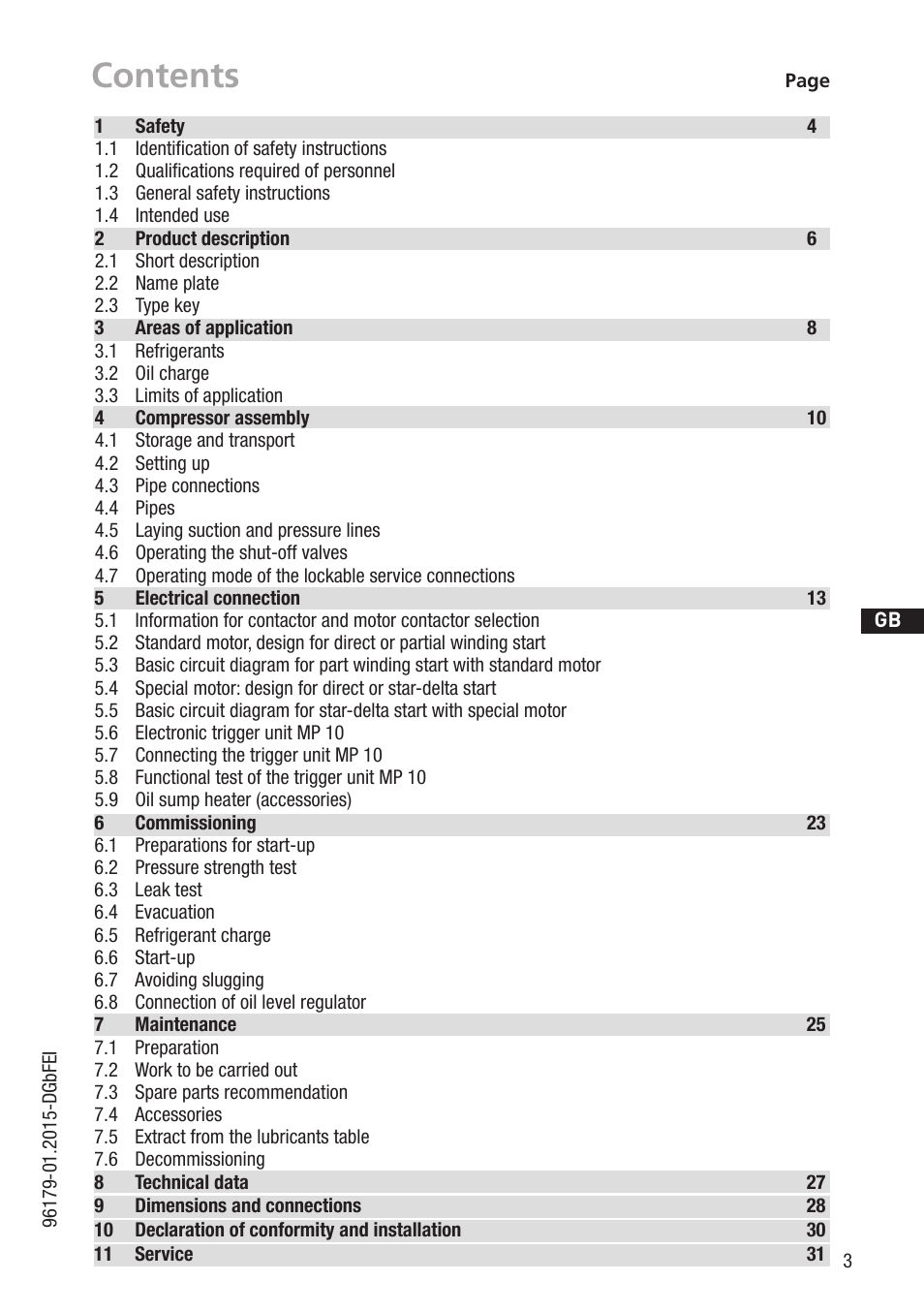 GEA Bock HG4 R134a User Manual | Page 3 / 32