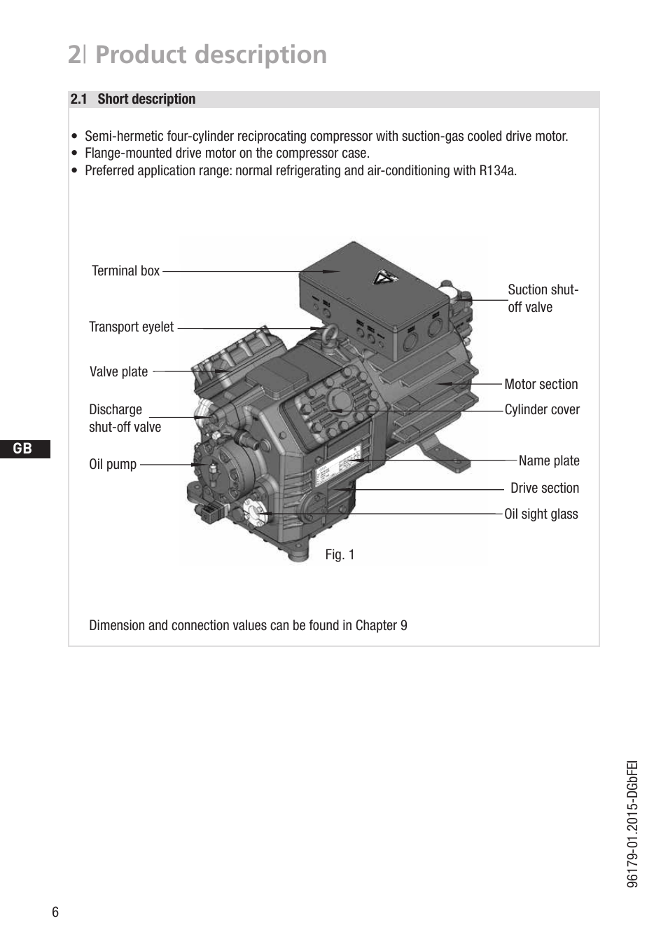 2 | product description | GEA Bock HG4 R134a User Manual | Page 6 / 32