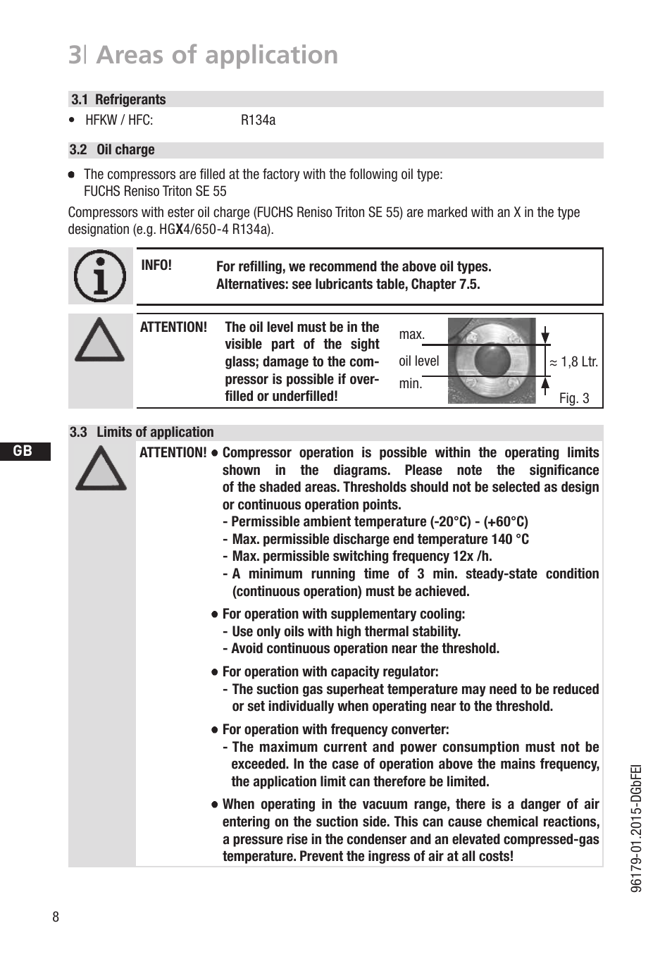 3 | areas of application | GEA Bock HG4 R134a User Manual | Page 8 / 32