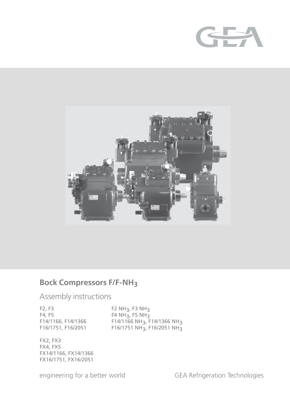 GEA Bock F User Manual | 44 pages