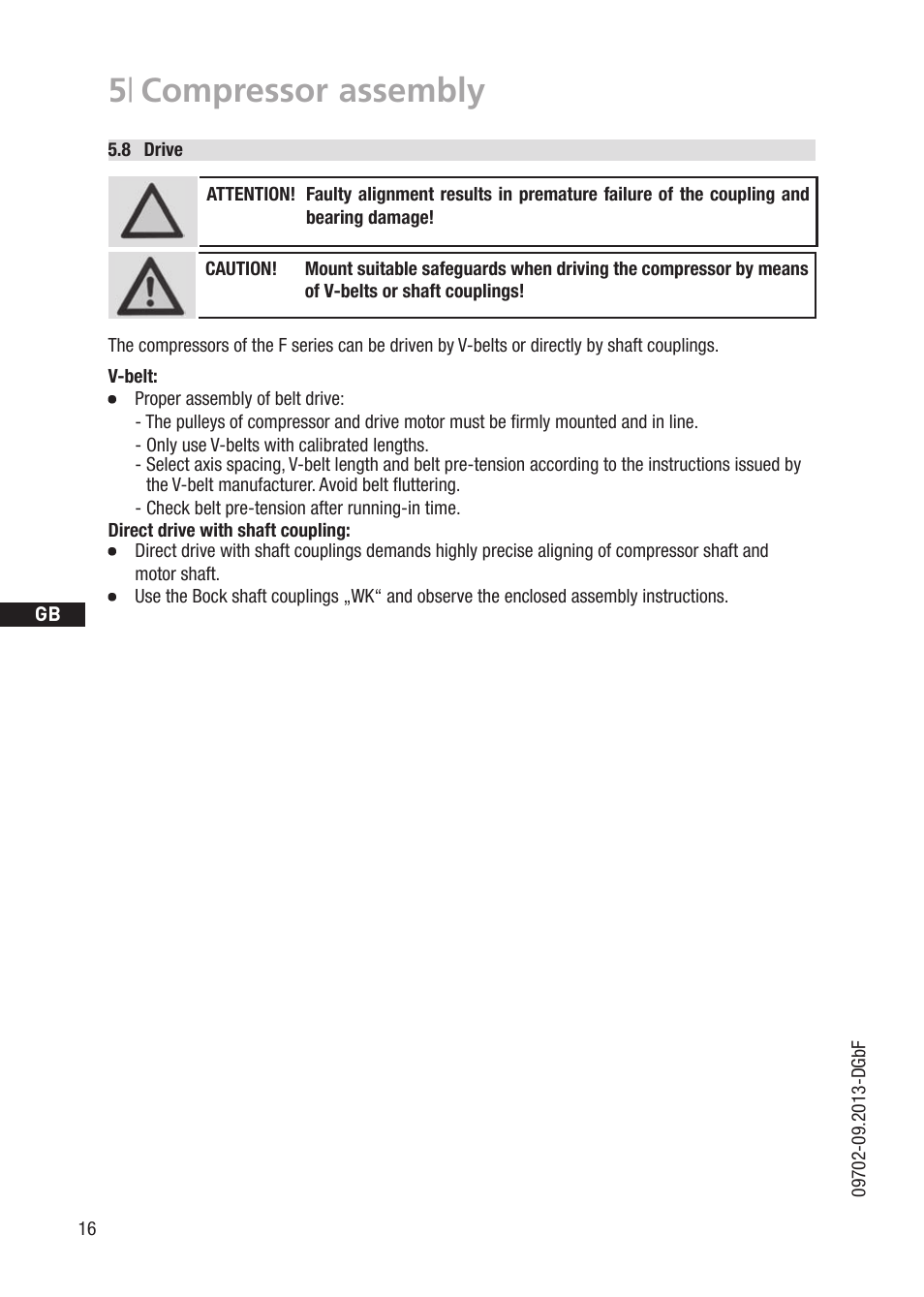 5 | compressor assembly | GEA Bock F User Manual | Page 16 / 44