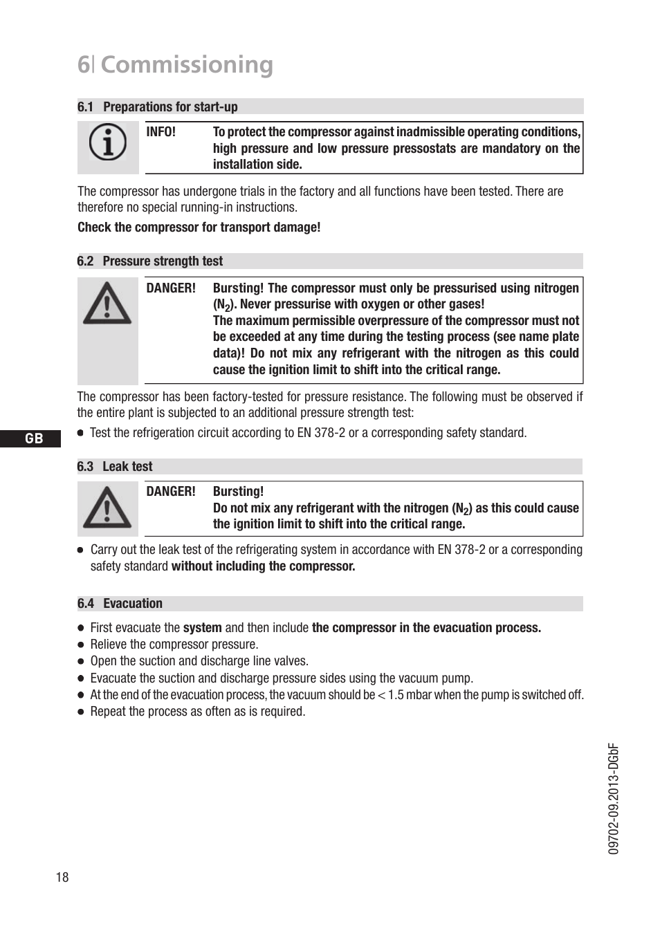 6 | commissioning | GEA Bock F User Manual | Page 18 / 44