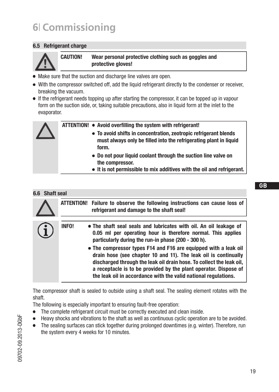 6 | commissioning | GEA Bock F User Manual | Page 19 / 44