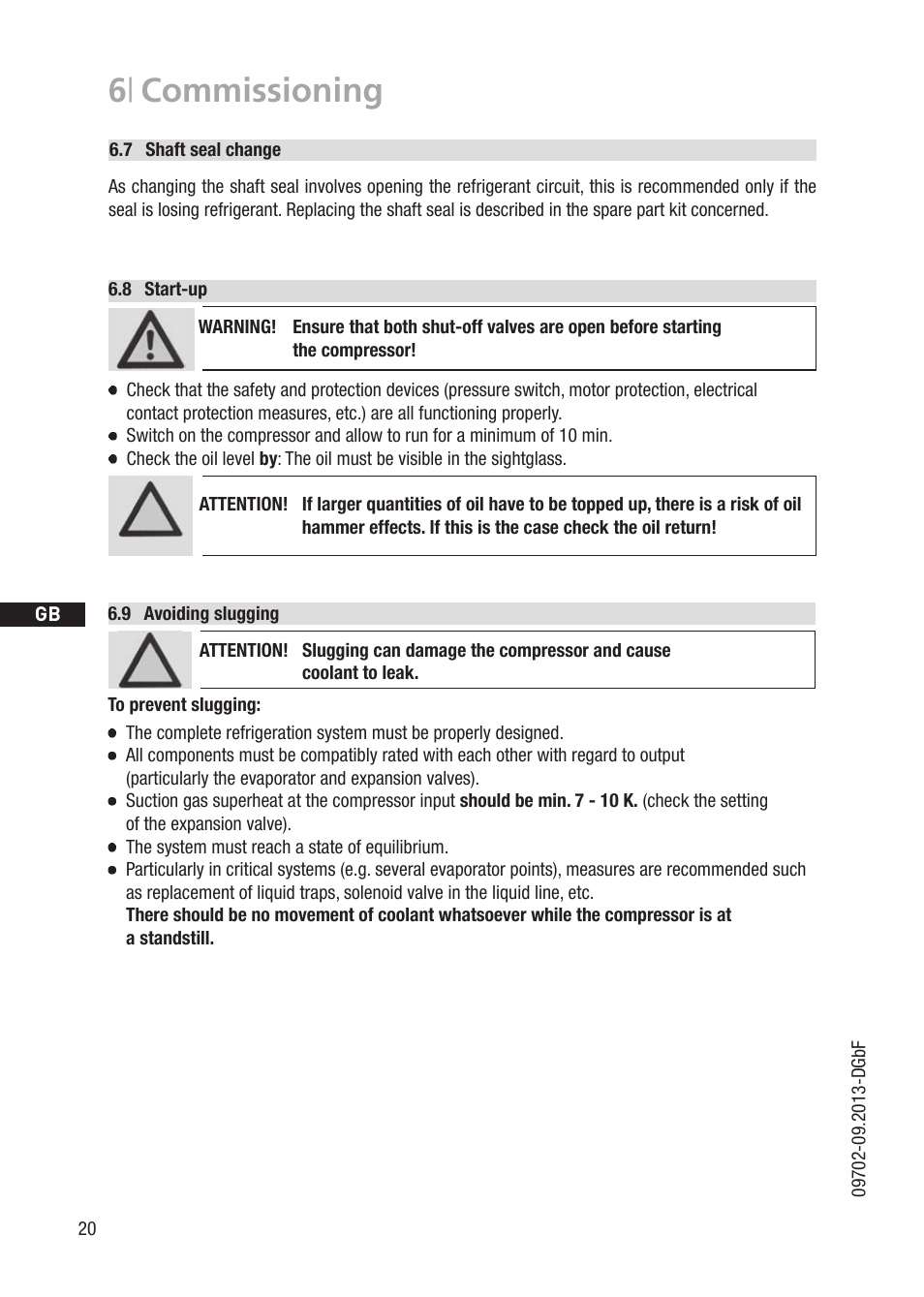 6 | commissioning | GEA Bock F User Manual | Page 20 / 44