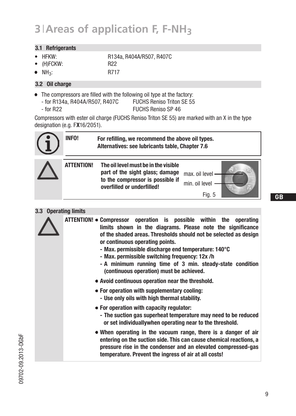 3 | areas of application f, f-nh | GEA Bock F User Manual | Page 9 / 44