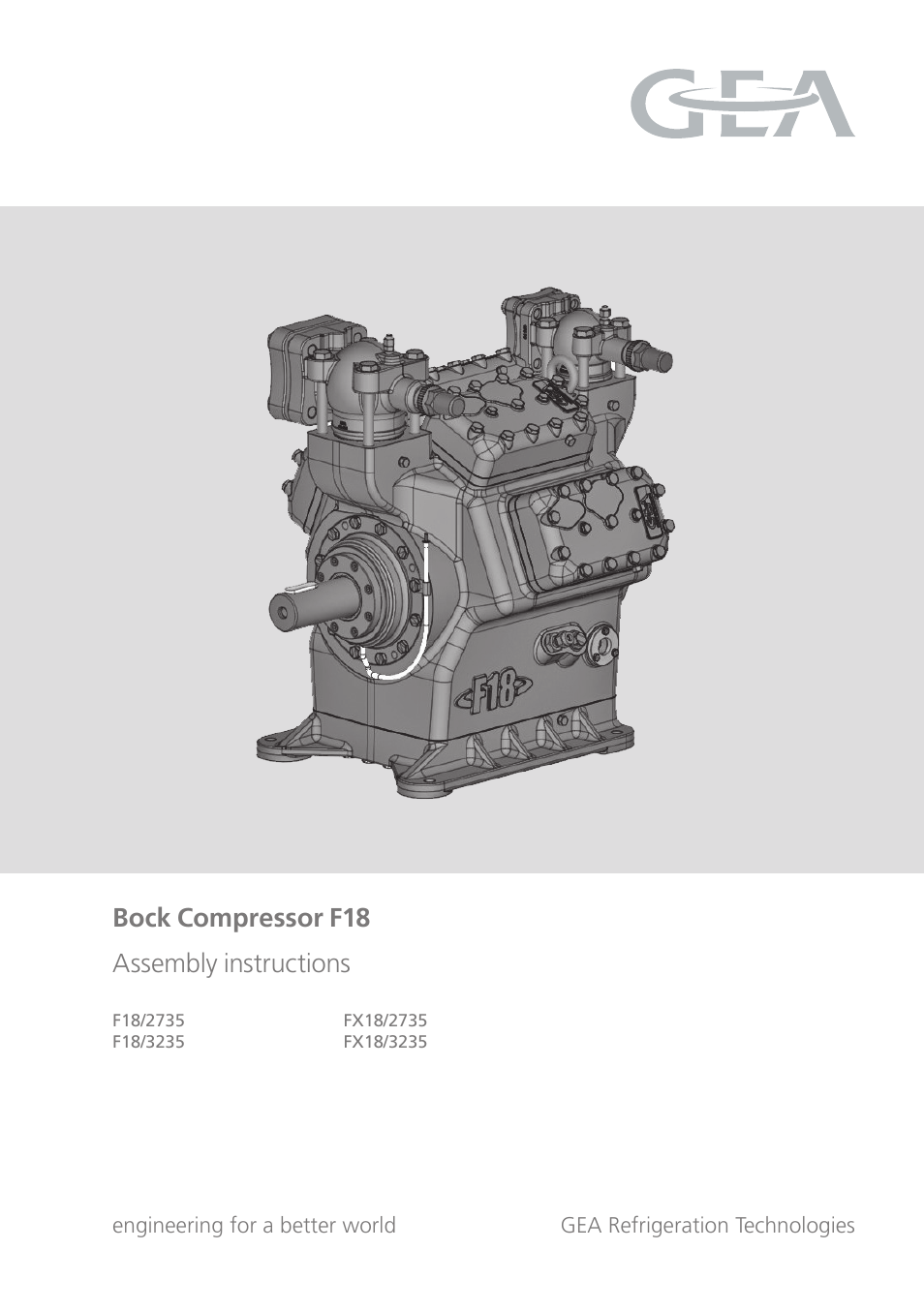 GEA Bock F18 User Manual | 28 pages