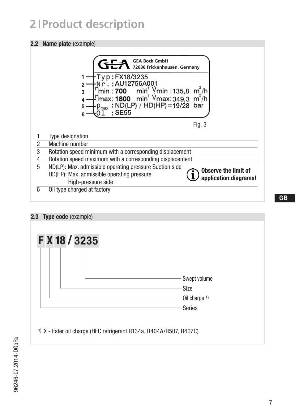 2 | product description | GEA Bock F18 User Manual | Page 7 / 28
