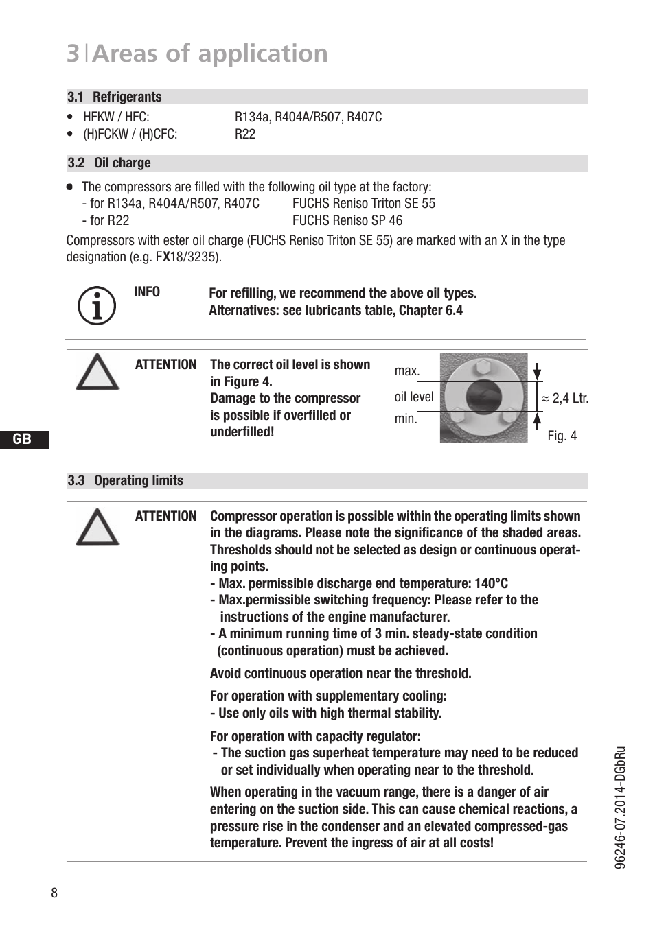 3 | areas of application | GEA Bock F18 User Manual | Page 8 / 28