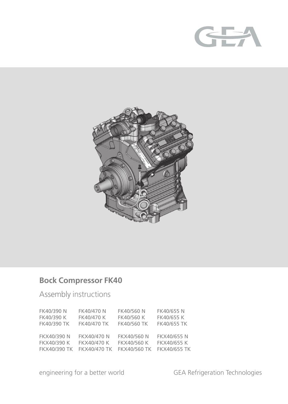 GEA Bock FK40 User Manual | 26 pages