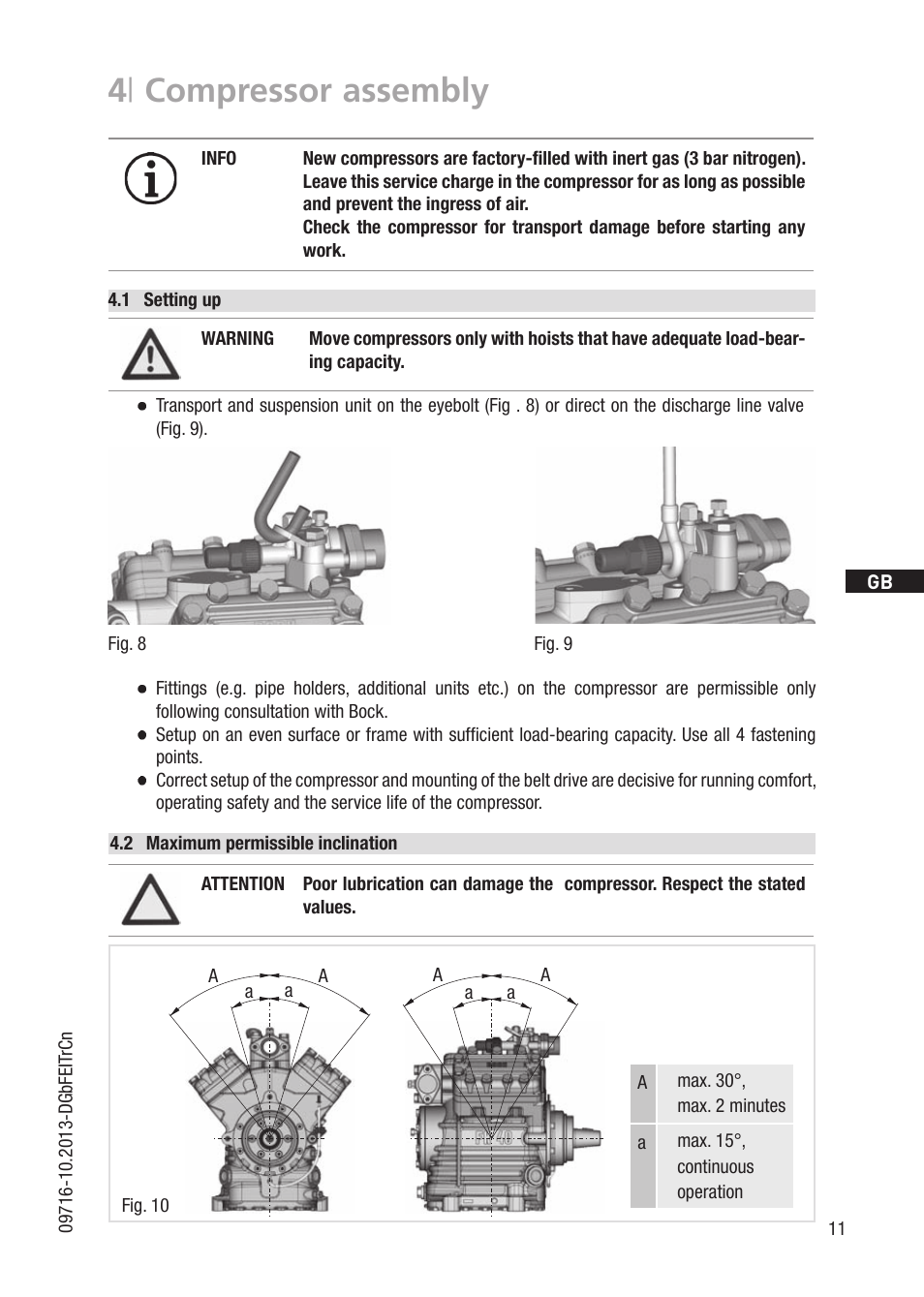 4 | compressor assembly | GEA Bock FK40 User Manual | Page 11 / 26