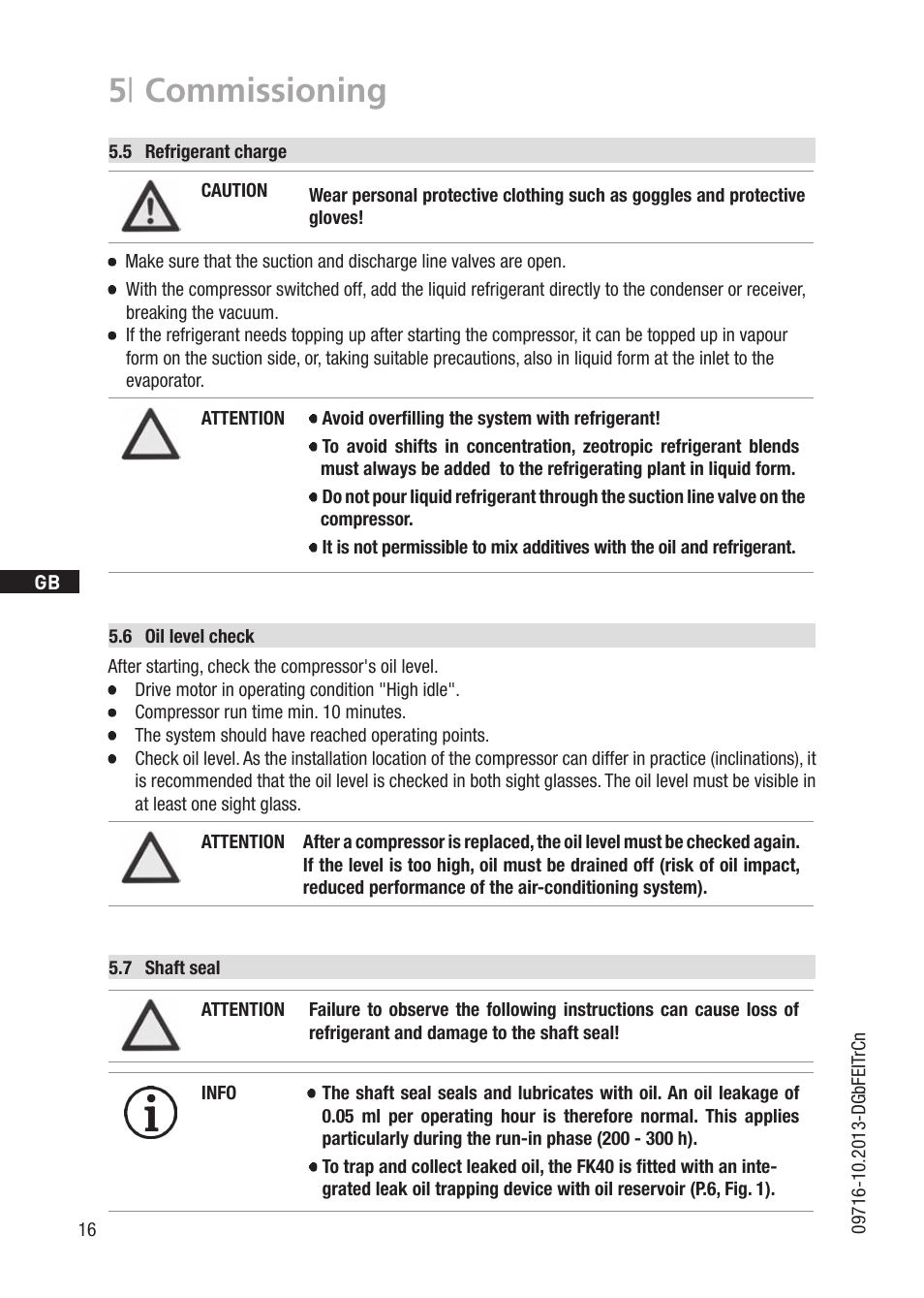 5 | commissioning | GEA Bock FK40 User Manual | Page 16 / 26