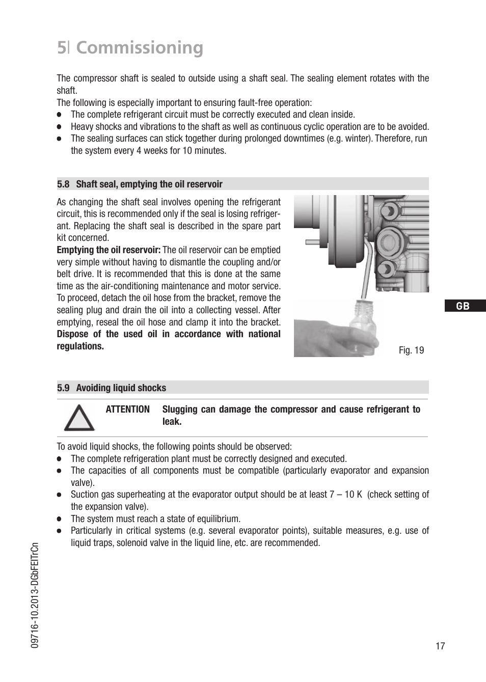 5 | commissioning | GEA Bock FK40 User Manual | Page 17 / 26