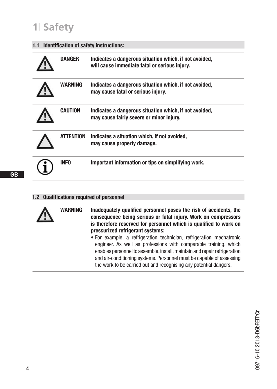1 | safety | GEA Bock FK40 User Manual | Page 4 / 26