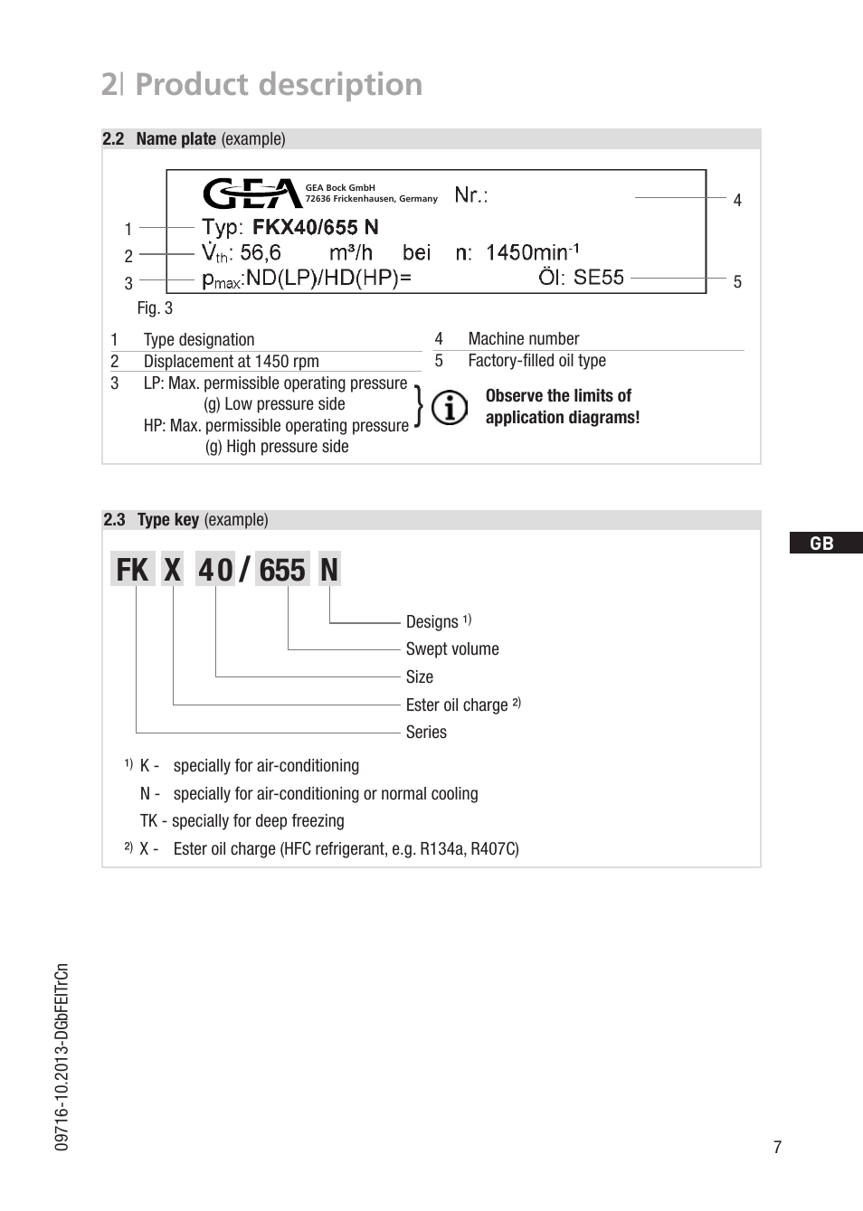 2 | product description | GEA Bock FK40 User Manual | Page 7 / 26