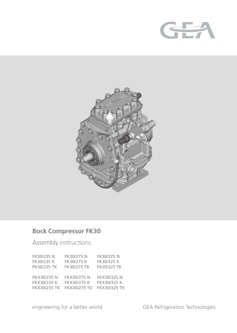 GEA Bock FK30 User Manual | 26 pages