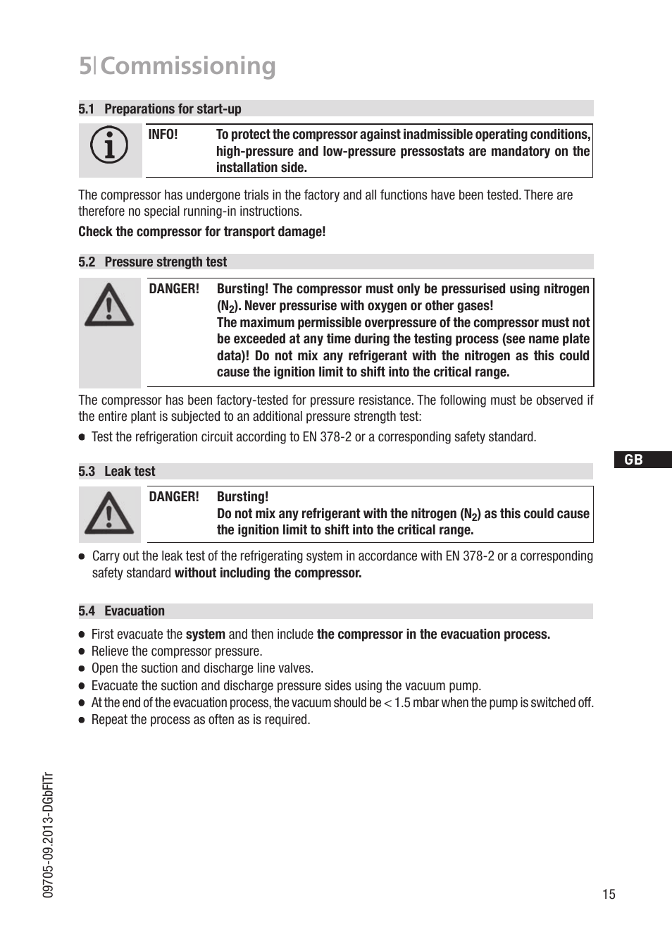 5 | commissioning | GEA Bock FK30 User Manual | Page 15 / 26