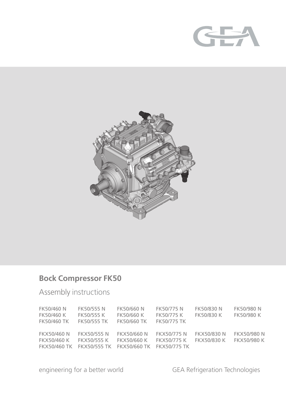 GEA Bock FK50 User Manual | 26 pages