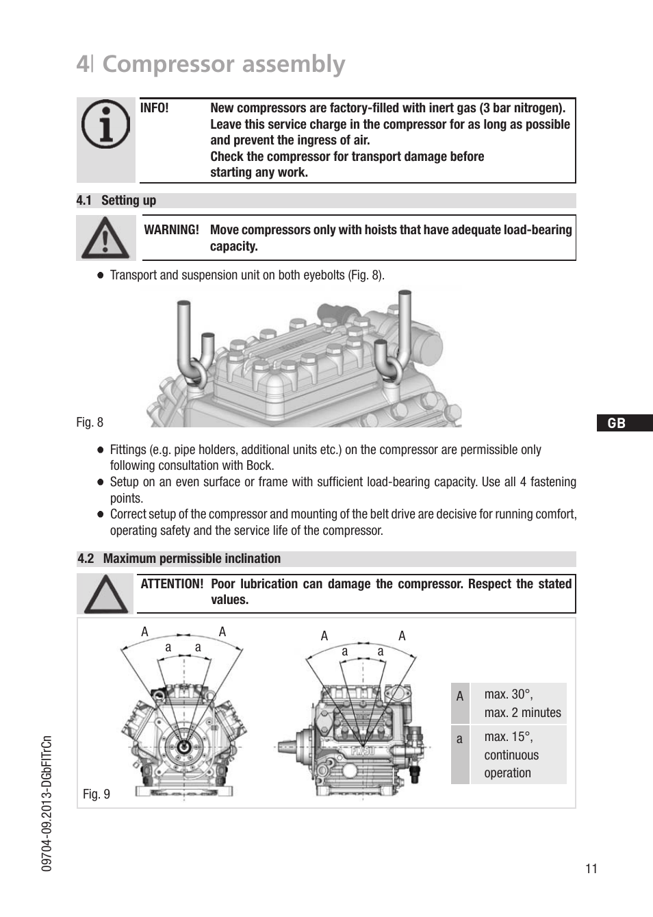 4 | compressor assembly | GEA Bock FK50 User Manual | Page 11 / 26