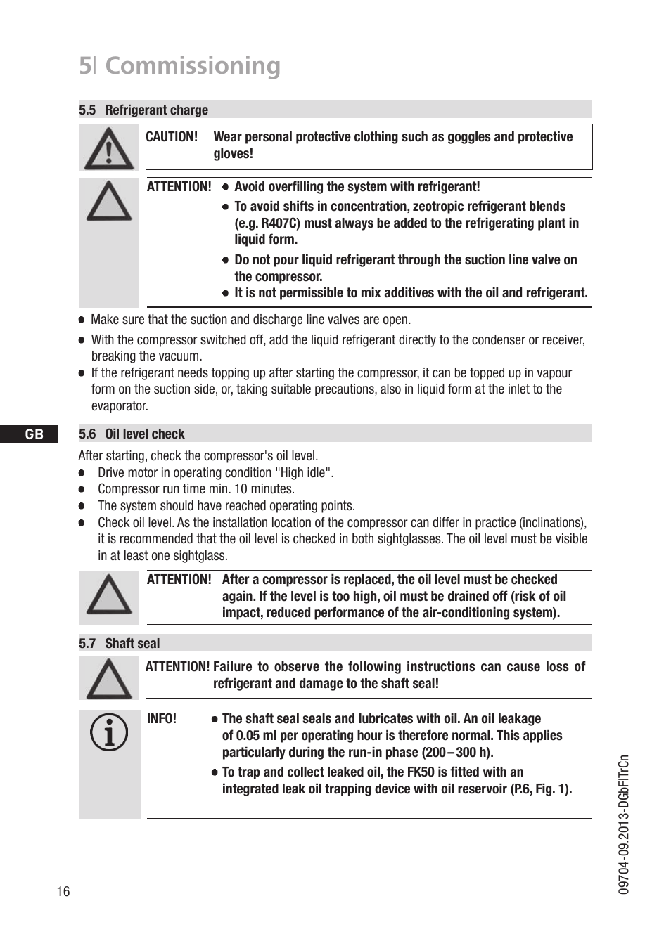 5 | commissioning | GEA Bock FK50 User Manual | Page 16 / 26