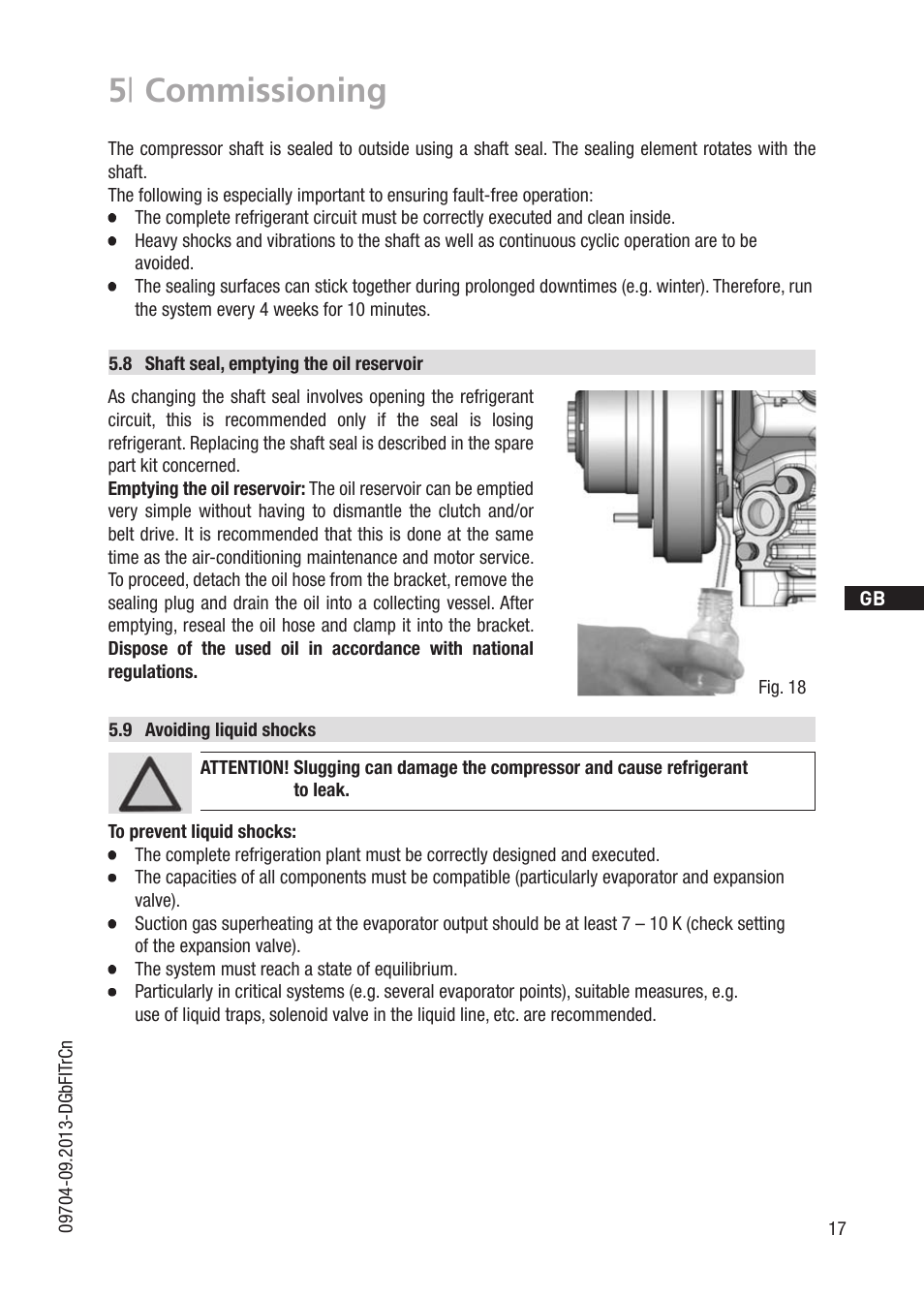 5 | commissioning | GEA Bock FK50 User Manual | Page 17 / 26