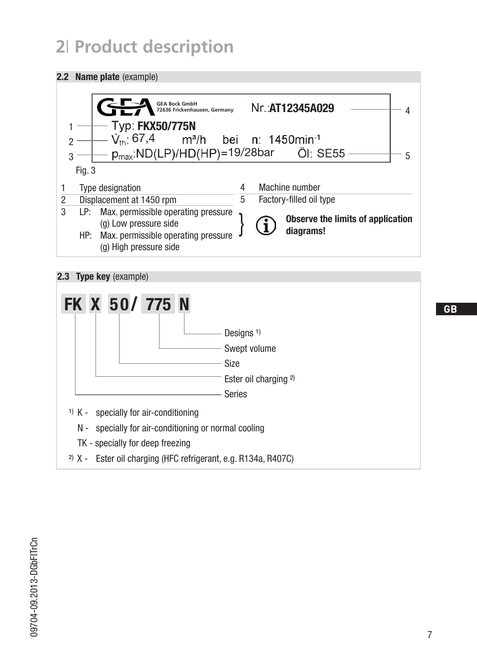 2 | product description | GEA Bock FK50 User Manual | Page 7 / 26