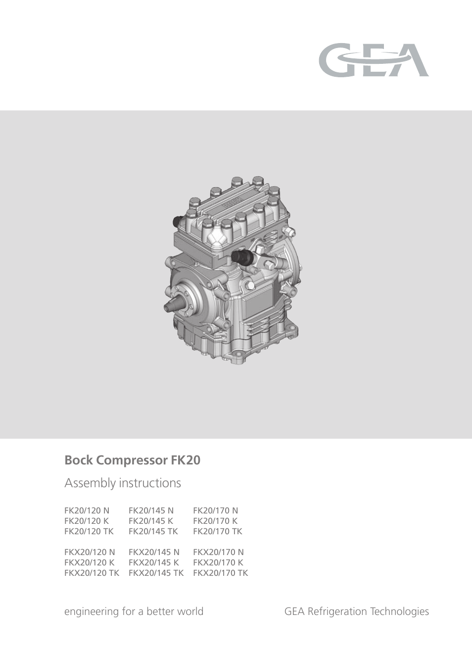 GEA Bock FK20 User Manual | 26 pages