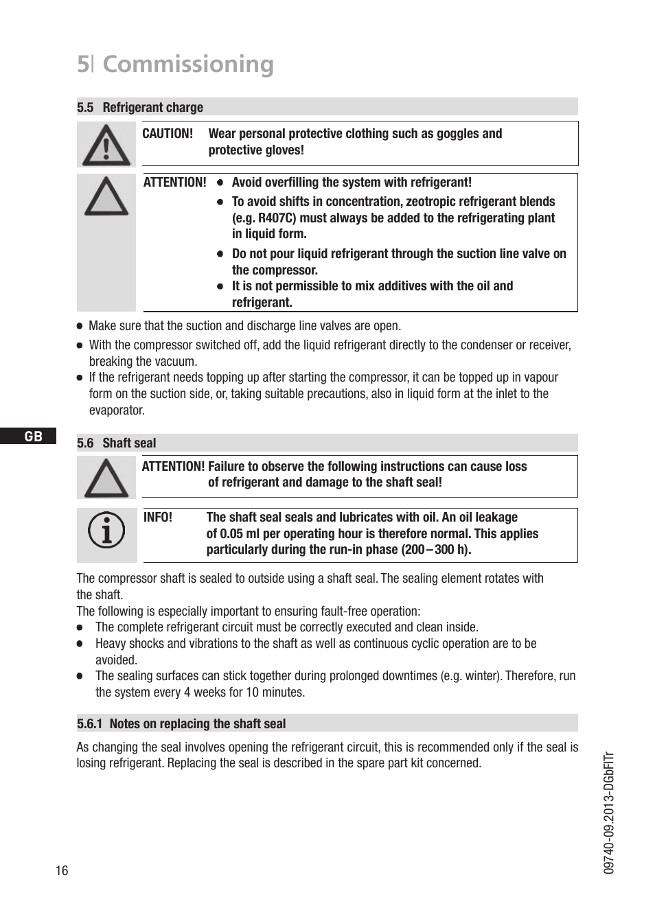 5 | commissioning | GEA Bock FK20 User Manual | Page 16 / 26