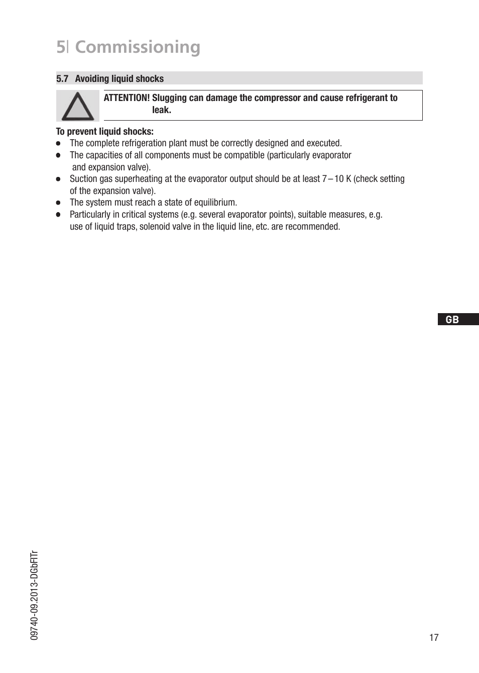 5 | commissioning | GEA Bock FK20 User Manual | Page 17 / 26