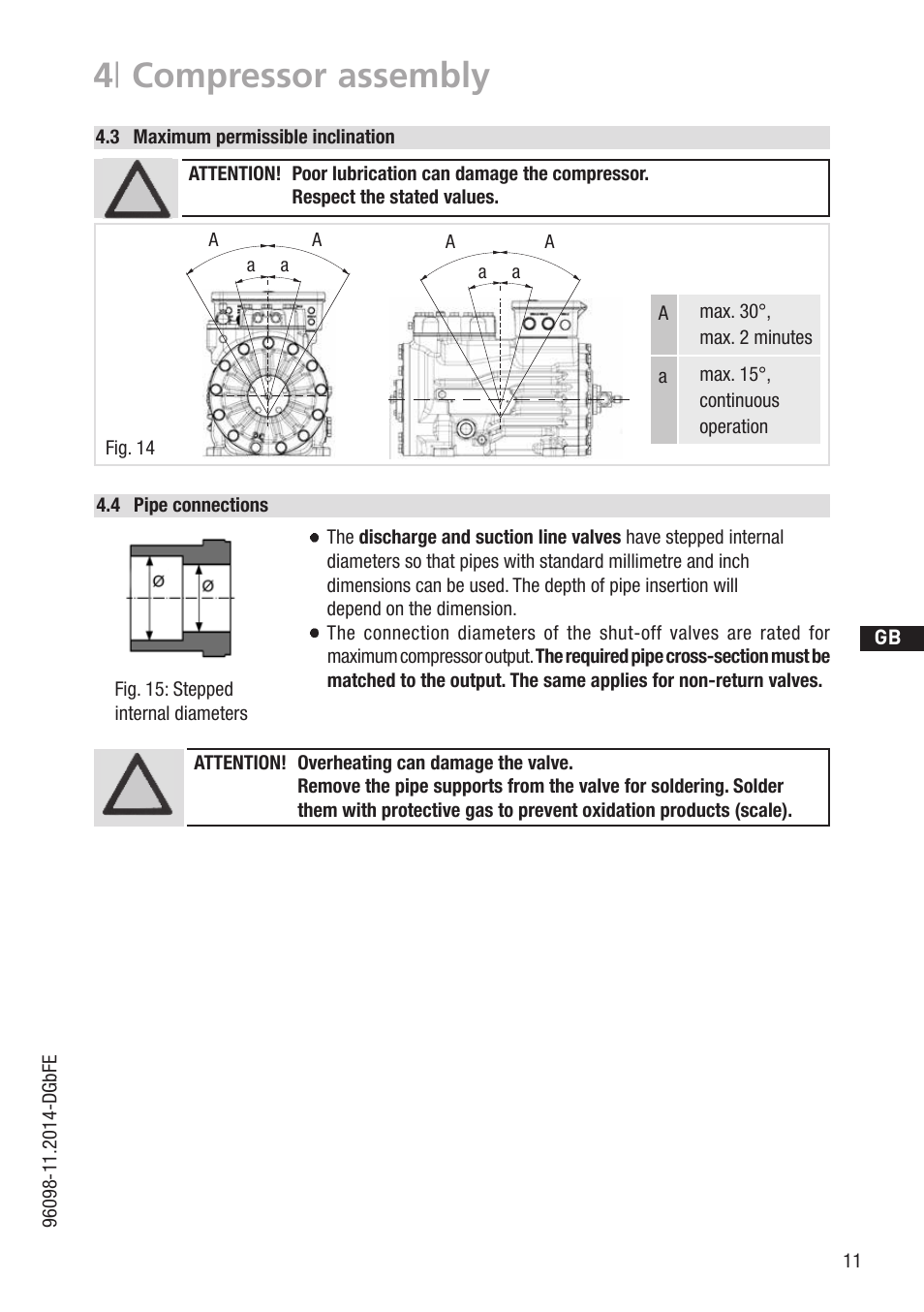 4 | compressor assembly | GEA Bock HG22P A User Manual | Page 11 / 28