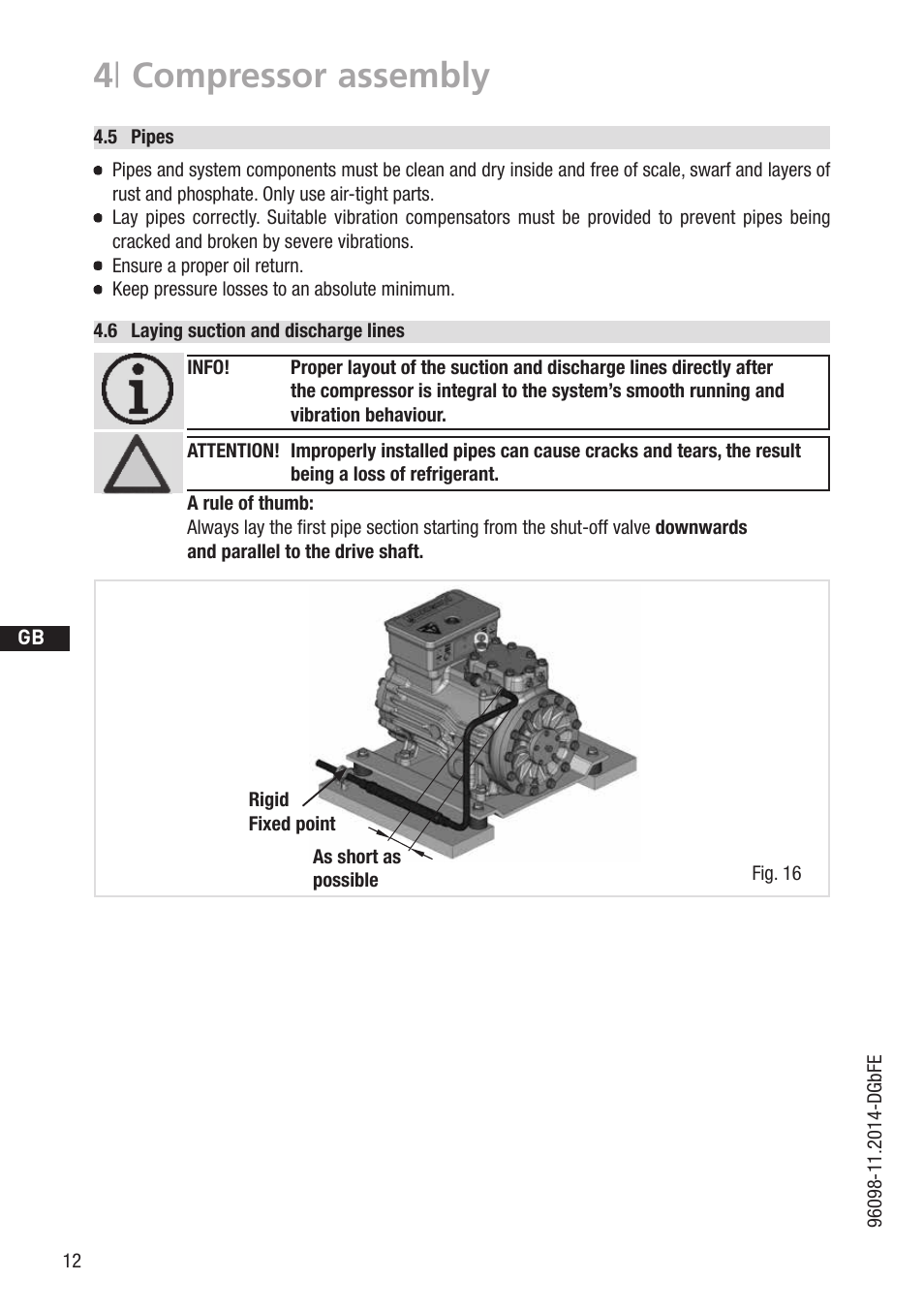 4 | compressor assembly | GEA Bock HG22P A User Manual | Page 12 / 28