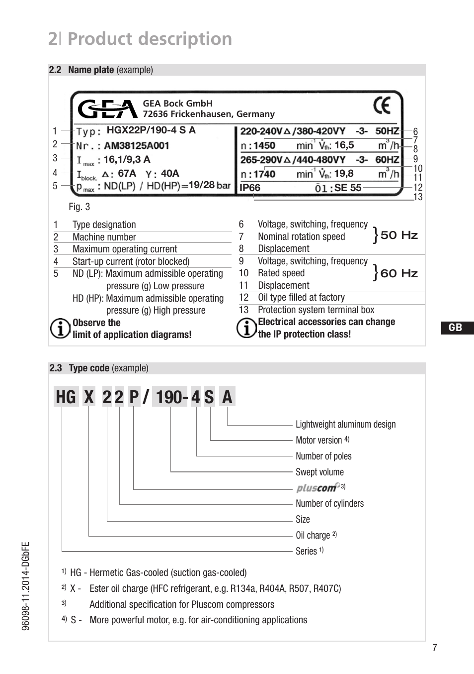 2 | product description | GEA Bock HG22P A User Manual | Page 7 / 28