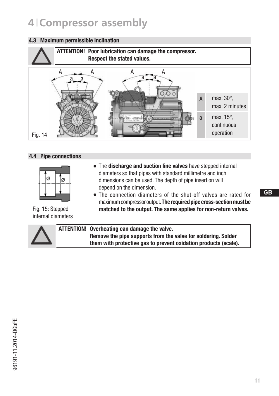 4 | compressor assembly | GEA Bock HG34e A User Manual | Page 11 / 28